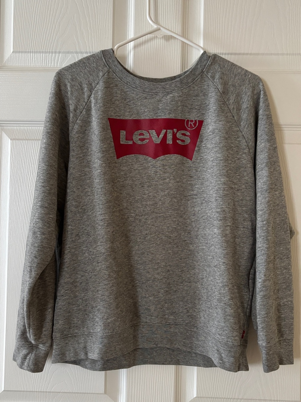 Levi's Gray Tee with Bold Red Logo